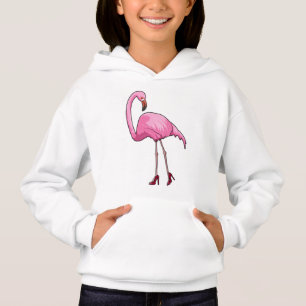 Flamingo mit hohen Absätzen Hoodie