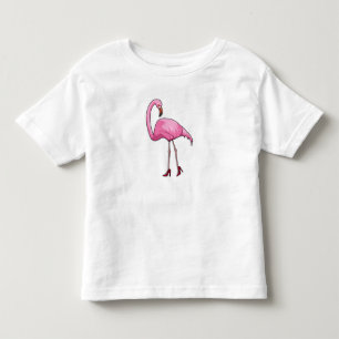 Flamingo mit hohen Absätzen Kleinkind T-shirt