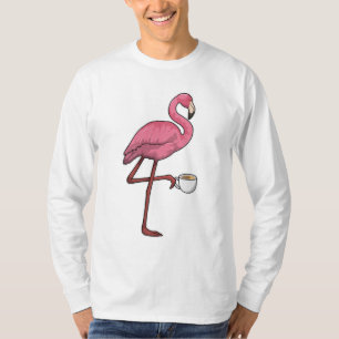 Flamingo mit Kaffee-Cup T-Shirt