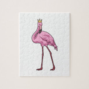 Flamingo mit Krone