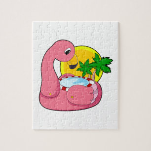 Flamingo mit Pool