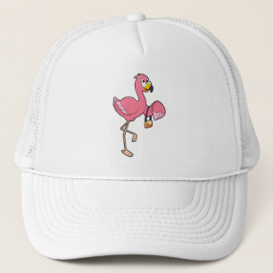 Flamingo mit Purse Truckerkappe