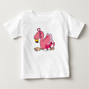 Flamingo mit Ribbon Baby T-shirt