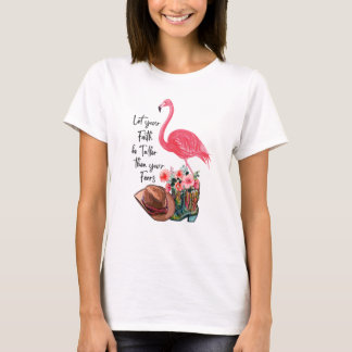 Flamingo mit rosa Flamingo T-Shirt