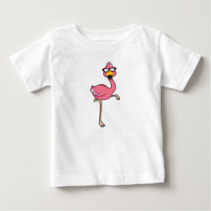 Flamingo mit Sonnenbrille Baby T-shirt