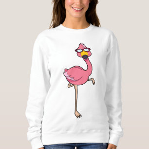 Flamingo mit Sonnenbrille Sweatshirt