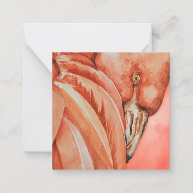 Flamingo Mitteilungskarte (Vorderseite)