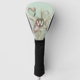 Flamingo Monogram Personalisiert Golf Headcover