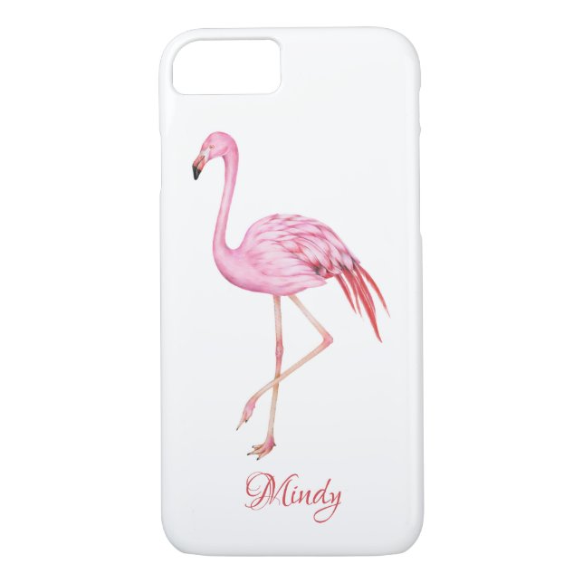 Flamingo Monogram Phone Case (Rückseite)