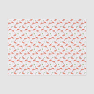 Flamingo-Muster-Aquarell-Seidenpapier Seidenpapier