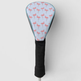 Flamingo Muster auf Sky Blue Golf Head Cover Headcover