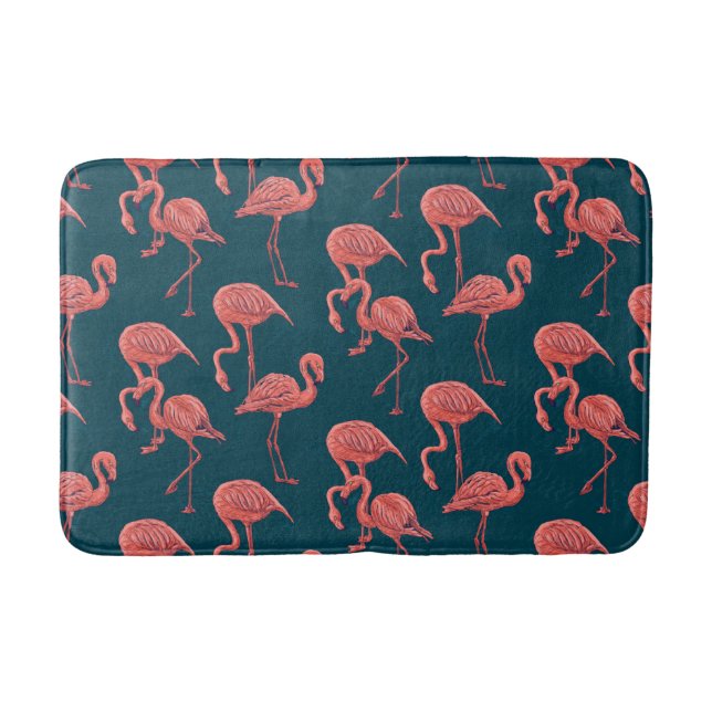 Flamingo-Muster Badematte (Vorderseite)