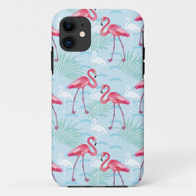 Flamingo-Muster Case-Mate iPhone Hülle (Rückseite)