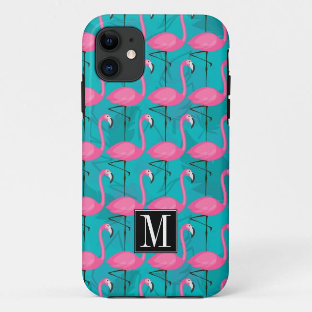 Flamingo-Muster| Erste Schritte Case-Mate iPhone Hülle (Rückseite)