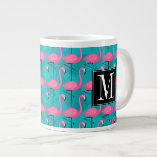 Flamingo-Muster Erste Schritte Jumbo-Tasse