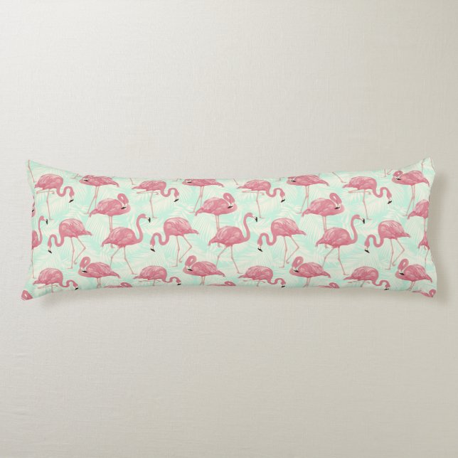 Flamingo Muster Kissen (Vorderseite)