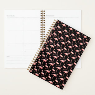 Flamingo-Muster Rosa Vogel Tropischer Tierliebhabe Planer