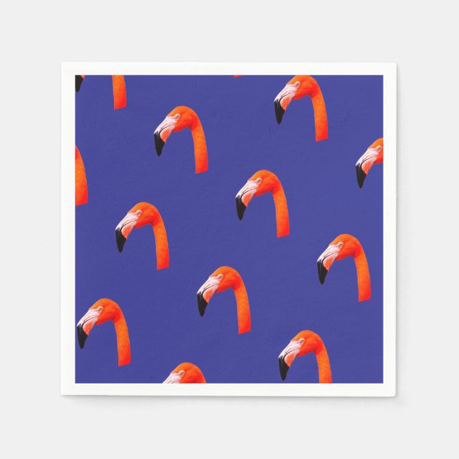 Flamingo-Muster  Serviette (Vorderseite)