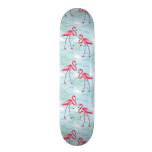Flamingo-Muster Skateboard