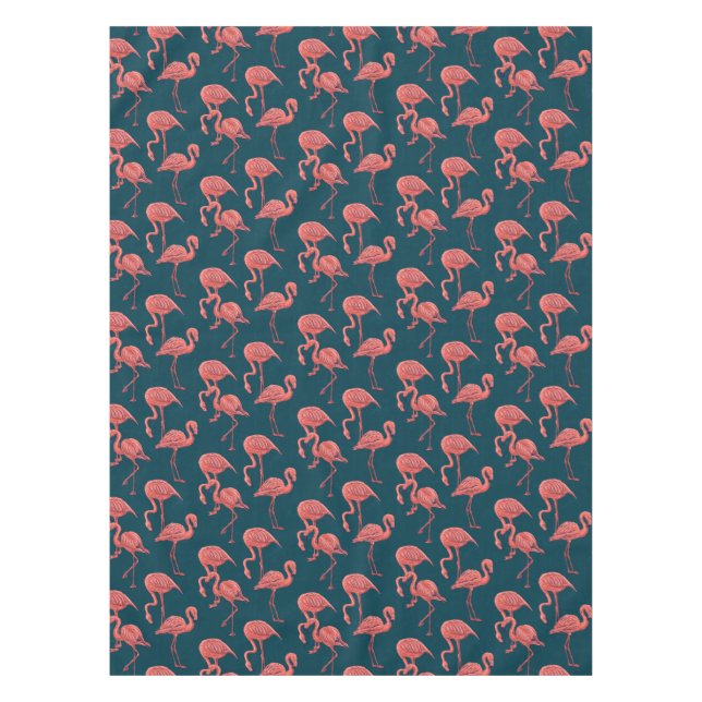 Flamingo-Muster Tischdecke (Vorderseite)