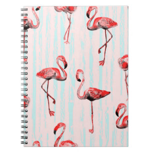 Flamingo nahtloses Muster Notizblock