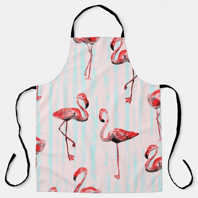 Flamingo nahtloses Muster Schürze (Vorderseite)