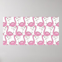 Flamingo nahtloses Muster, Vintages exotisches Des