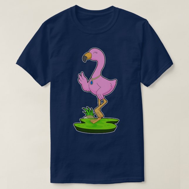 Flamingo Necklace T-Shirt (Design vorne)