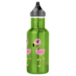 Flamingo Niedlich Kids Wasserflasche mit dem Namen
