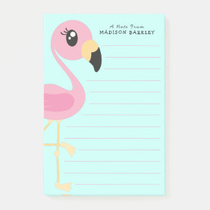 Flamingo Niedlich Tropical Kids Post-it-Notes Post-it Klebezettel