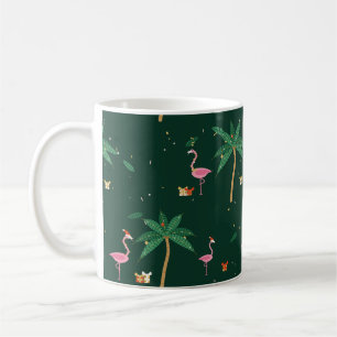 Flamingo Noël Weihnachtstasse Smaragd Kaffeetasse