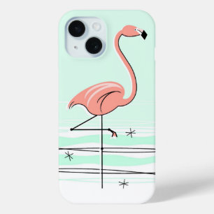 Flamingo Ocean Aqua iPhone Gehäuse 15 Hülle