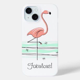 Flamingo Ocean 'Fabulous!' iPhone Gehäuse 15 Hülle