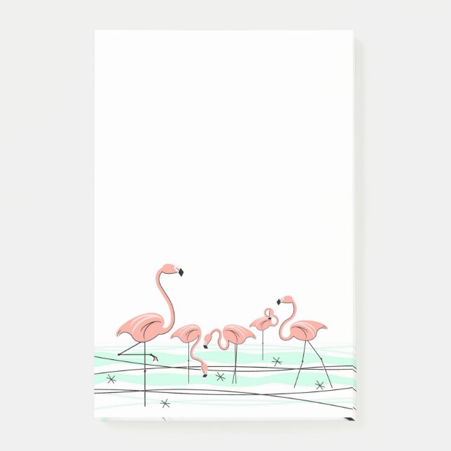 Flamingo Ocean Group Post-it Klebezettel (Vorderseite)
