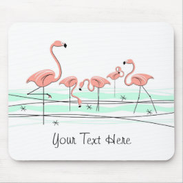 Flamingo Ocean Group "Text" Mousepad