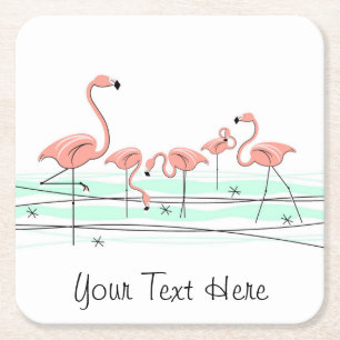 Flamingo Ocean Group Text Untersetzer
