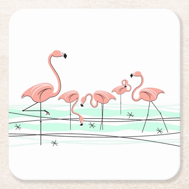 Flamingo Ocean Group Untersetzer (Vorderseite)