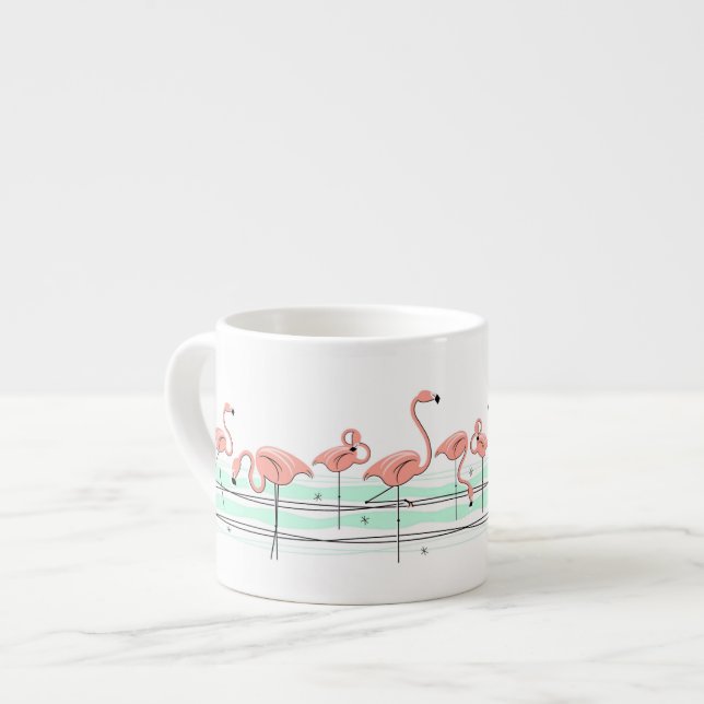 Flamingo Ocean Line Espresso Tasse (Vorderseite Links)
