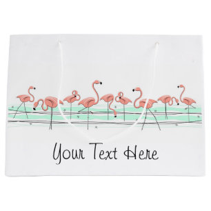 Flamingo Ocean Line groß Große Geschenktüte