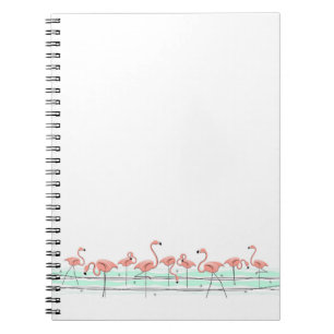 Flamingo Ocean Line Notebook Notizblock
