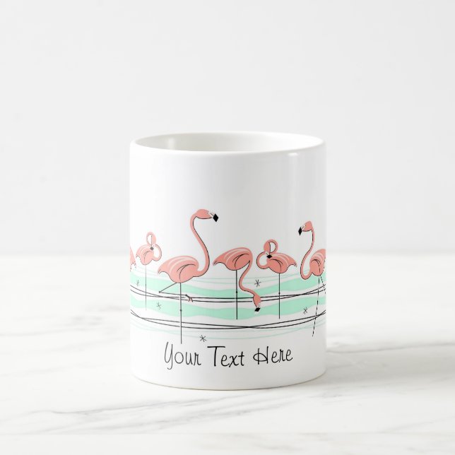 Flamingo Ocean Line 'Text' Tasse (Mittel)