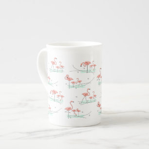 Flamingo Ocean Multi Bone-China-Tasse Prozellantasse