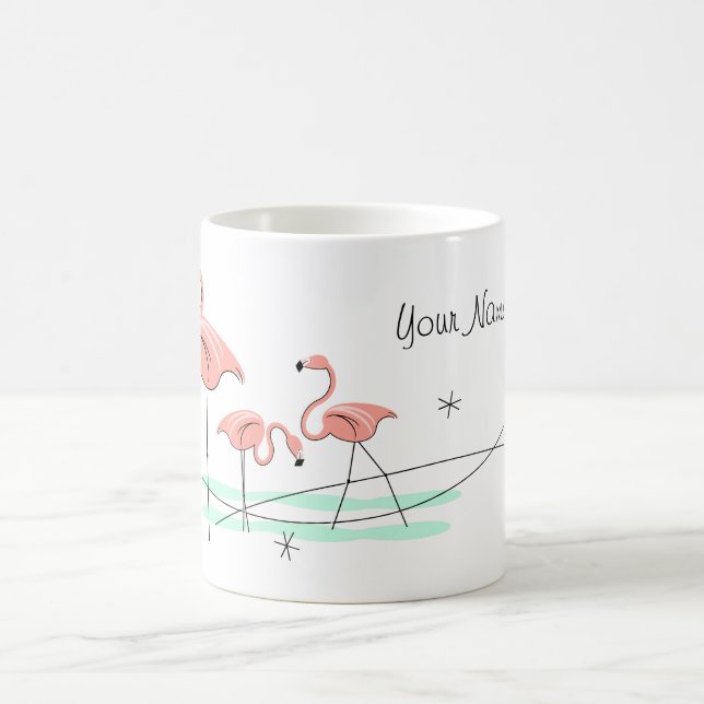 Flamingo Ocean 'Name' Trio Tasse (Mittel)