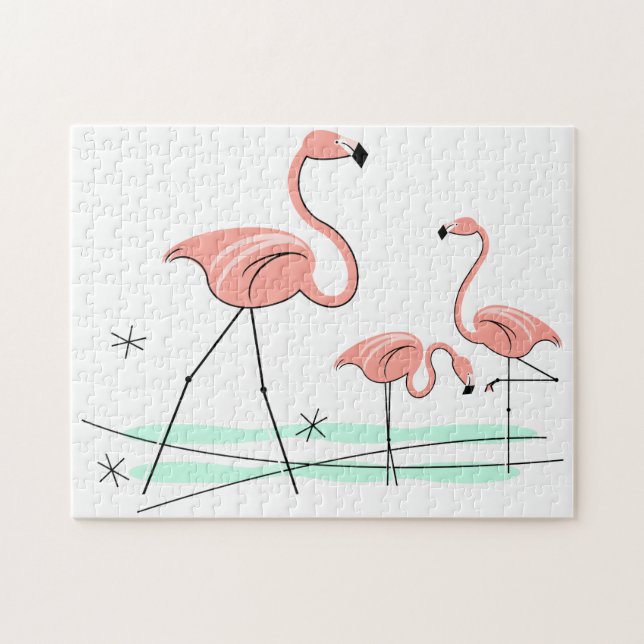 Flamingo Ocean Trio 2 Puzzle (Horizontal)