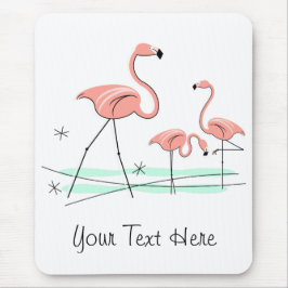 Flamingo Ocean Trio 2 "Text" Mousepad
