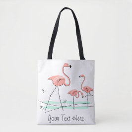 Flamingo Ocean Trio 2 Text über Tasche