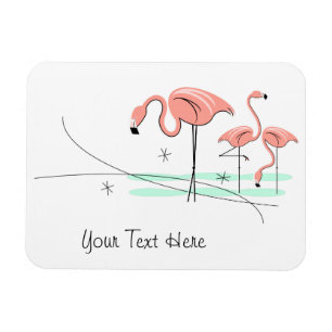 Flamingo Ocean Trio 3 Text-Magnet flexibel Magnet