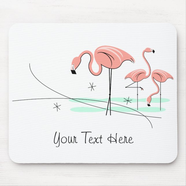Flamingo Ocean Trio 3 "Text" Mousepad (Vorne)