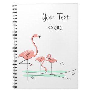 Flamingo Ocean Trio 4 Textheft Notizblock