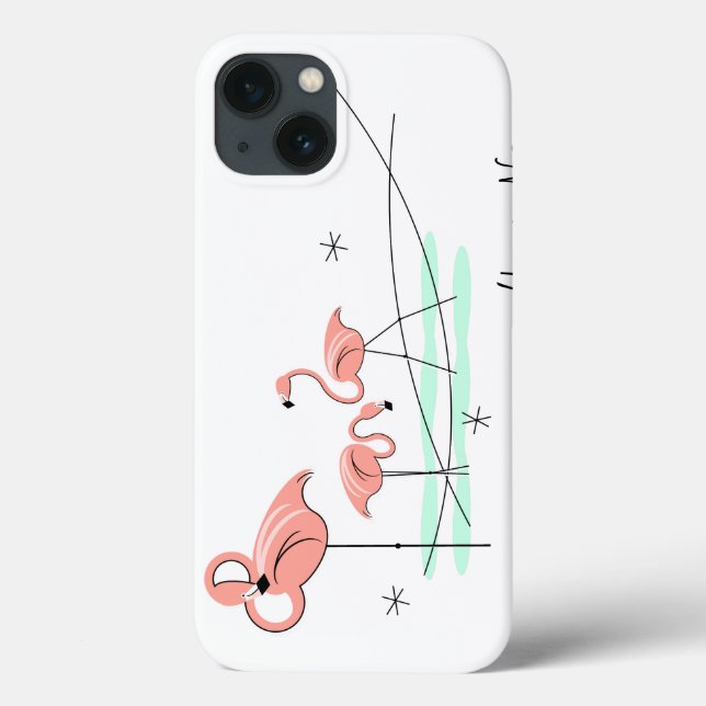 Flamingo Ocean Trio "Name" iPad Fall Case-Mate iPhone Hülle (Rückseite)
